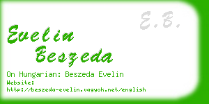evelin beszeda business card